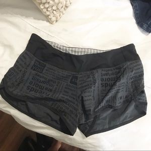 Lululemon speed shorts 2” inseam